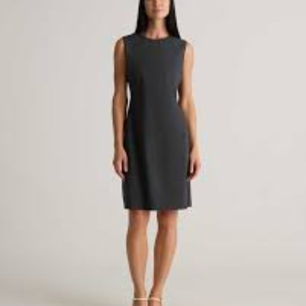 Quince Charcoal Midi Dress